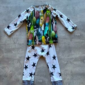 Molo Two Piece Surf Set, Top and Bottom, Size 2 Toddler, 2T, Cotton